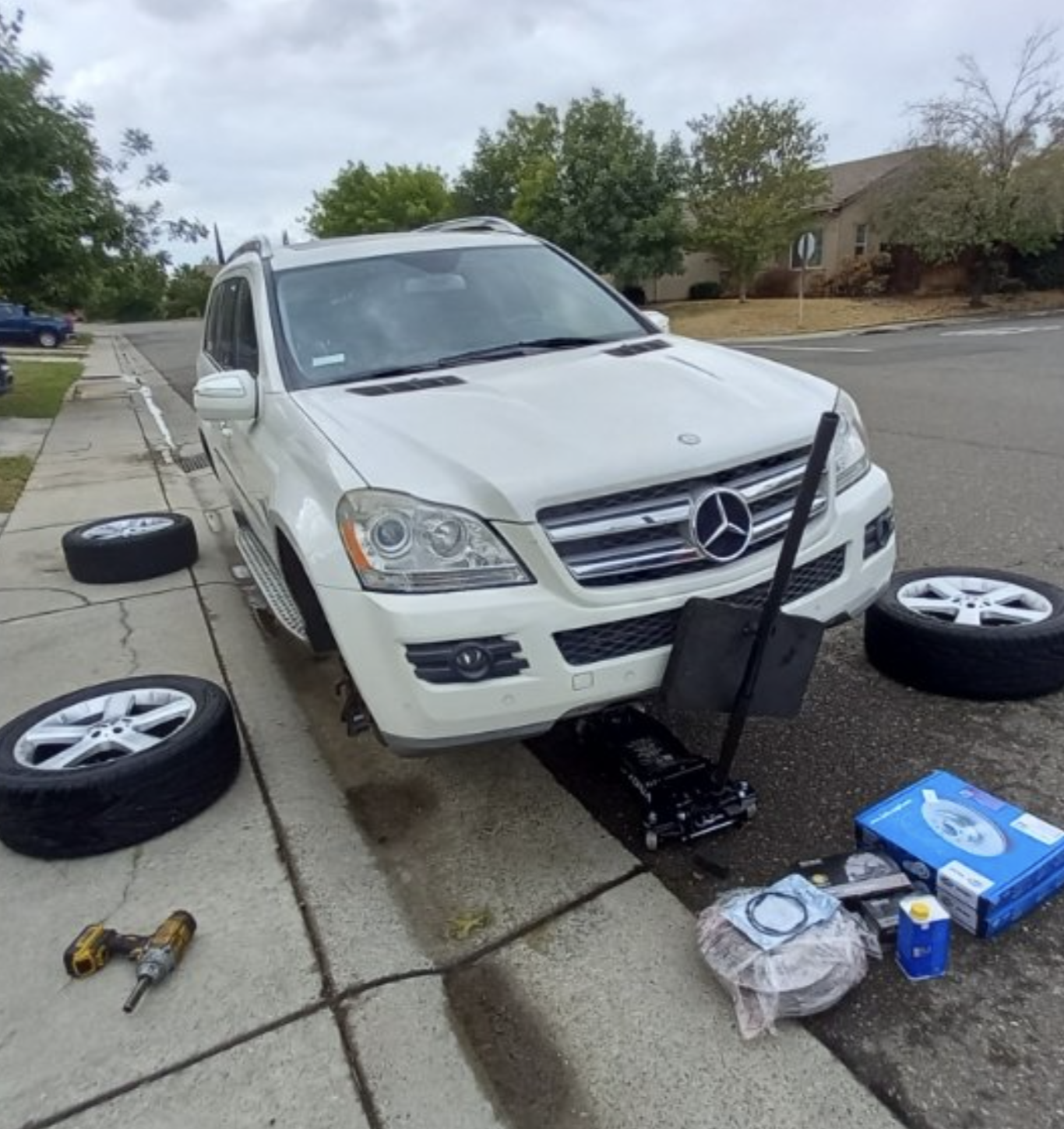 this image shows tire replacement in Clearwater, FL